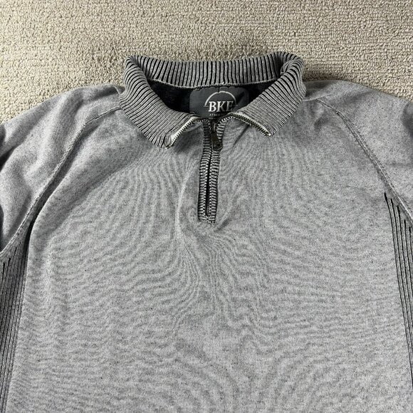BKE Athletic Fit 1/4 Zip Sweater Gray Men’s Size XL - Picture 2 of 7